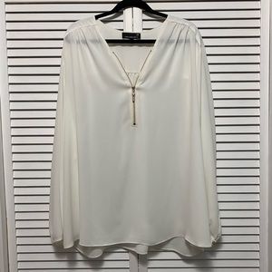 Laura Plus Sheer White Blouse size 24